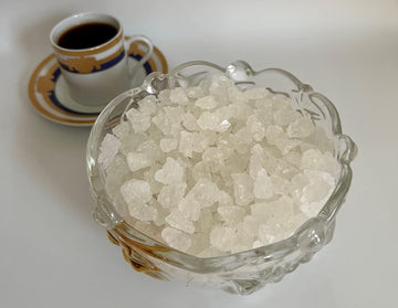Sweetglob Old Fashioned White Rock Candy Crystals (Lump Rock Sugar Candy (Large Crystal), 2 Pound)