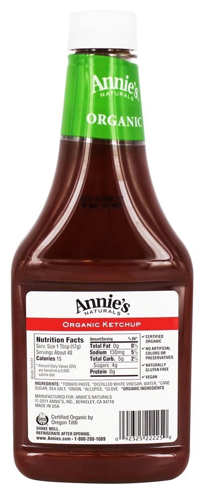 Annies Naturals Organic Ketchup, 24-Ounce Bottles (Pack of 6)