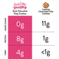 Bake Me Healthy Dark Chocolate Chip Cookie Snack Packs - Vegan, Gluten-Free, Dairy-Free, 0g Added Sugar, 8g Plant Protein, 4g Fi