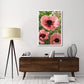 Oriental Poppy Salmon Variety Flowers-Paper Art-34''X50''
