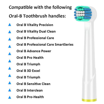Khbd Replacement Toothbrush Heads Compatible With Oral B Braun- 16 Pack Professional Electric Precision & Sensitive Brush Heads