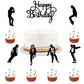 LVEUD Dance King Happy Birthday Cake Topper Forever God Art Dance Theme Birthday Cake Topper Birthday Party Cake Decorations (7p