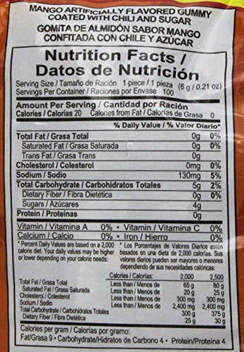 Pica Gomas Sabor Dulces Vero Chili Mango Flavor Mexican Candy