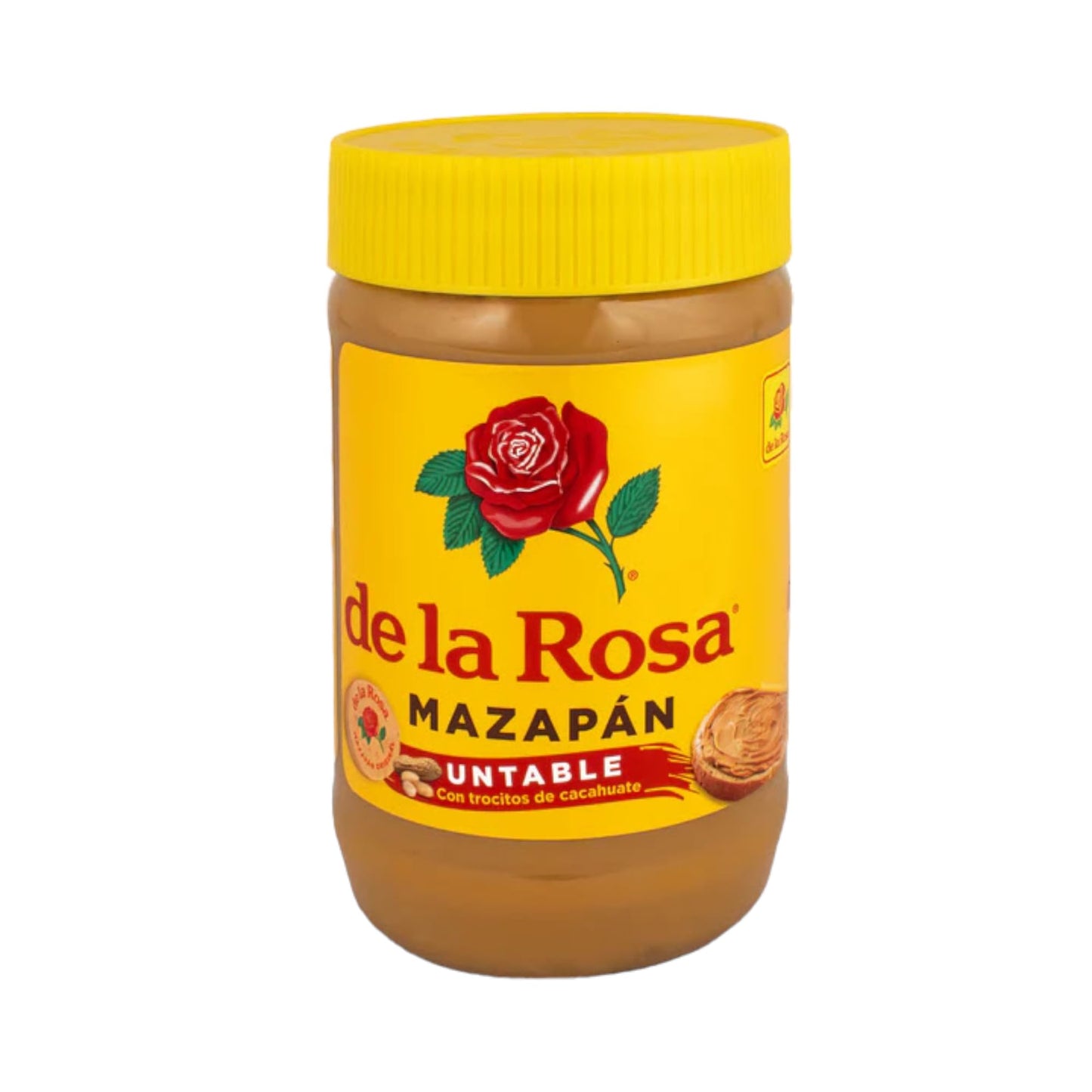 de la Rosa New!! Mazap  n Dulce Cacahuate 400g(Con Trocitos Cacahuate)(1 JAR)