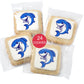 OMCookie Shark Cookies Birthday Party Favors | Individually Wrapped | 24 Pack | 2.5 x 2.5 | Under the Sea Theme