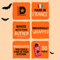 Michel et Augustin Chocolate Cookie Squares  Halloween Chocolate Gift Box  Dark Chocolate & Sea Salt French Shortbread Cookies  Halloween Candy Bulk  Individually Wrapped  30-Pack