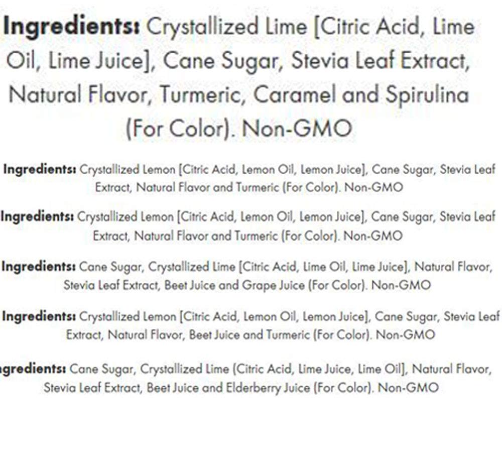 True Lime 7 flavor variety Pack: WATERMELON AQUA FRESCA, LIMEADE, Original Lemonade, Peach, Black Cherry, Raspberry & Mango Oran