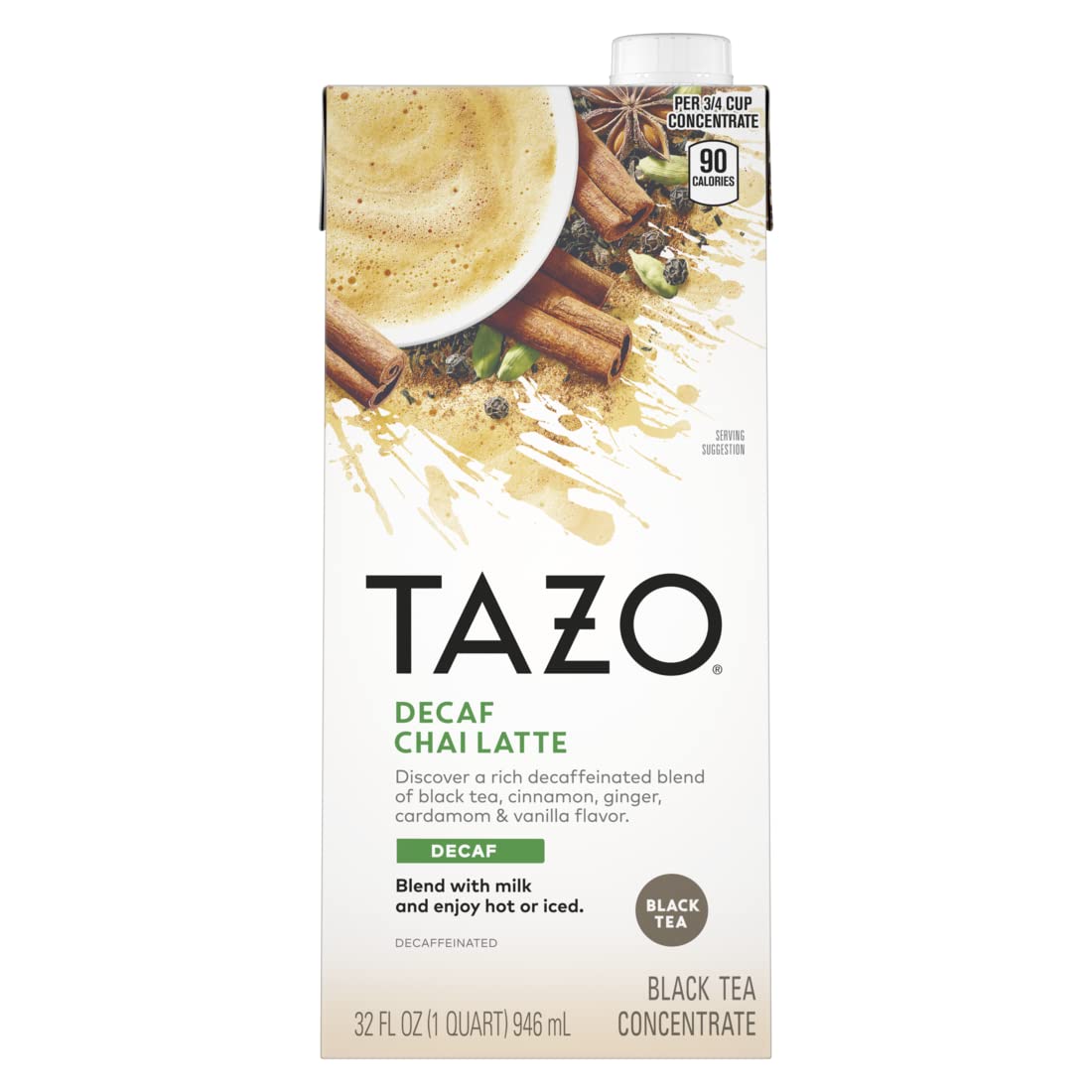 Tazo Decaf Chai Tea Latte, 32 Fz