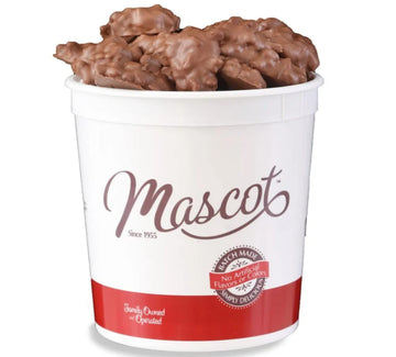 Mascot Nut Candy Since 1955 - Pecan Clusters Smooth Milk Chocolate Caramel And Pecans 1.25 Pounds - Individually Wrapped - Gift