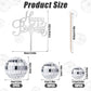 PEUTIER 31pcs Disco Ball Cupcake Toppers, Silver, Includes Happy Birthday Sign, for 70s Disco Theme Party, Model 04109