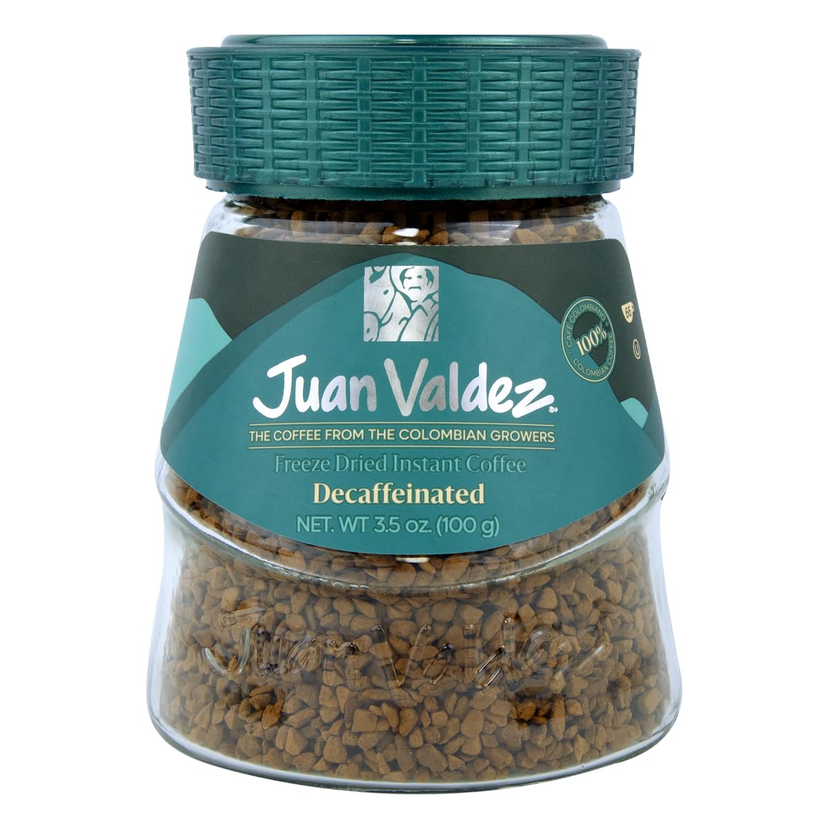 Juan Valdez Decaffeinated Freeze Dried Coffee 3.5 Oz - Premium Colombian Coffee, Pack Of 6
