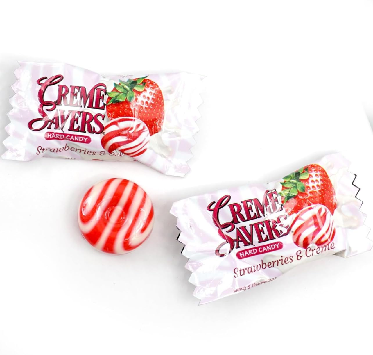 Cream Savers Hard Candy | Original Classic Creamy Delight Individually Wrapped Candies | The Taste Of Fresh Strawberries Or Oran