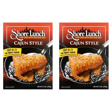 Shore Lunch Fish Breading Batter Mix, Cajun Style (9 Ounce (Pack of 2))