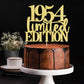 Limited Edition 1954 Cake Topper 71Th Birthday Happy Birthday Cake Topper Men And Women Cheer 71Years Old Handmade Golden Glitte