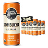 Liquid Remedy Kombucha Sugar Free Organic Drink, Low Calorie, Probiotic Like Tea for Gut Health - Orange Splash - 8.5 Fl Oz Can,