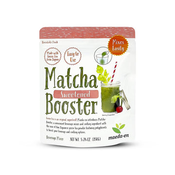 MAEDA-EN Matcha Booster Green Tea Powder 80g for Latte Smoothies Baking Resealable Pouch