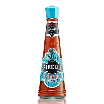 FIRELLI Extra Hot Italian Hot Sauce | 5oz Bottle (Pack of 1) | Perfect Added Kick for Wings or Pizza | Hottest Italian Hot Sauce, Gluten Free, Keto, Made in Italy With Calabrian Chili Peppers