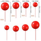Rssta i Red Foam Balloons Cake Topper - 30 PCS Mini Balloons for Baby Shower, Kids Birthday, Wedding, Anniversary Cake Decorations