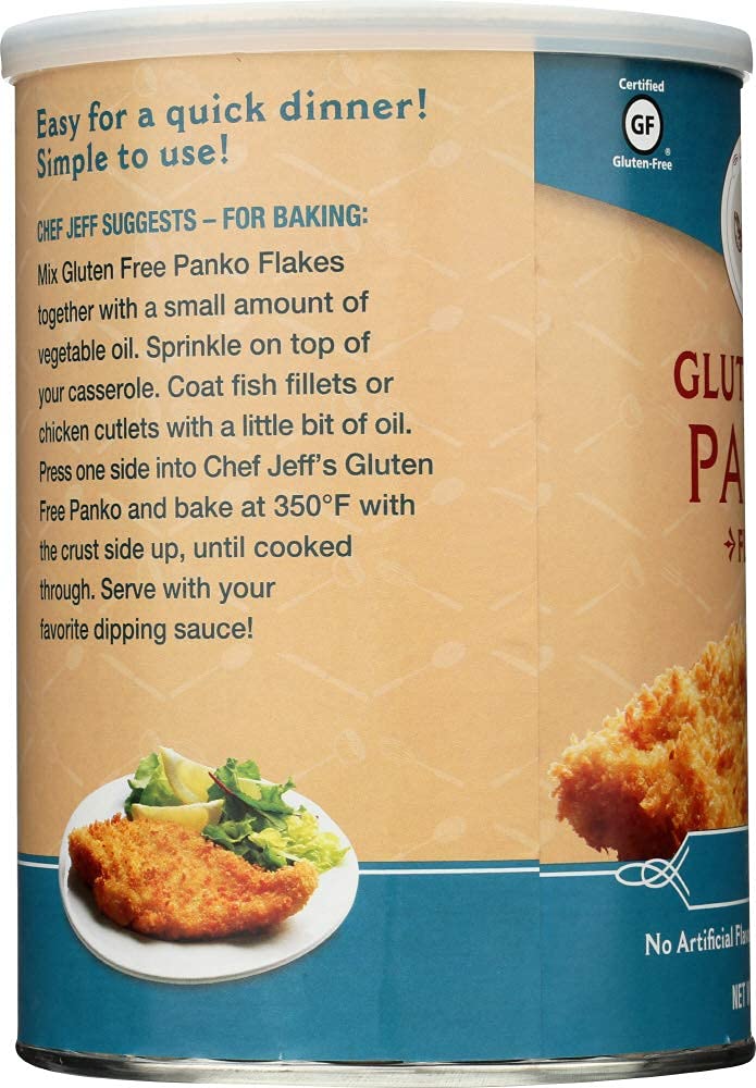Jeff Nathan Creations Bread Crumbs - Panko Flakes - Plain - Gluten Free - 15 oz - case of 12 - - Gluten Free - From Israel12