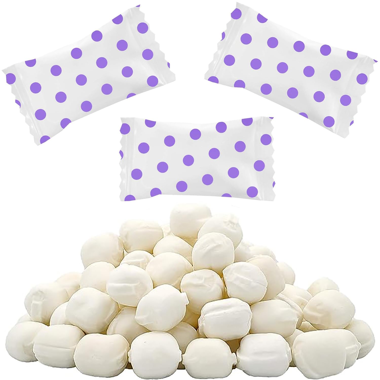 Fruidles Buttermints Mint Candies, Fat-Free, Kosher, Individually Wrapped, 55 Pieces, Purple