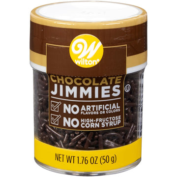 Wilton Naturally Flavored Jimmies Sprinkles 1.76oz-Chocolate