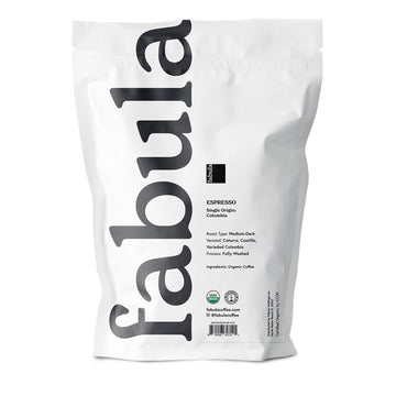 Fabula USDA Organic Espresso Coffee  Freshly Ground Espresso Low Acid Coffee  Non-GMO  No Molds  Mycotoxins Pesticides Free  Single Origin Coffee 12 oz