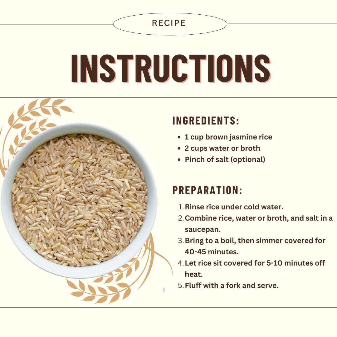 Mountain High Organics Certfied Organic Jasmine Brown Rice 1/25Lb Bag