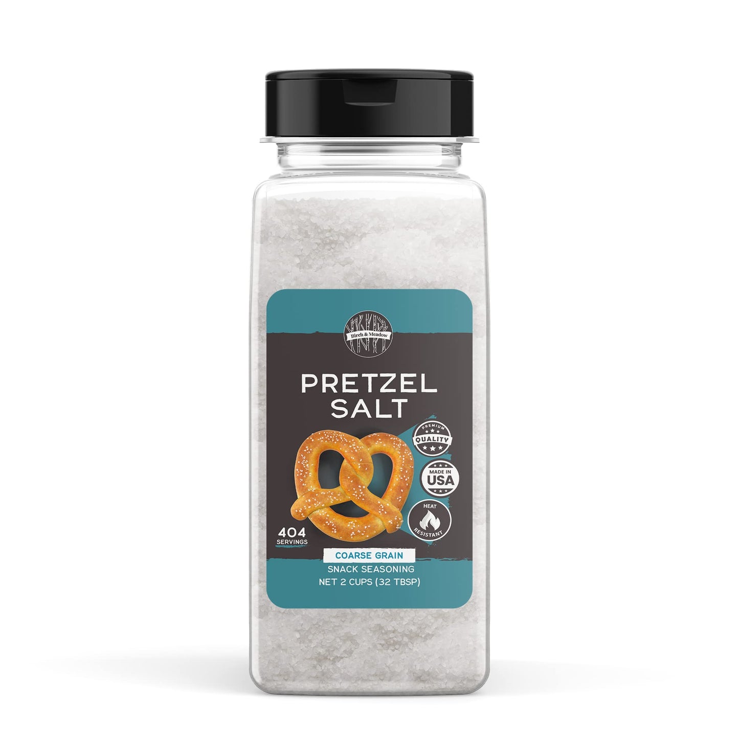 Birch & Meadow 2 Cups of Pretzel Salt, Coarse, Heat Resistant