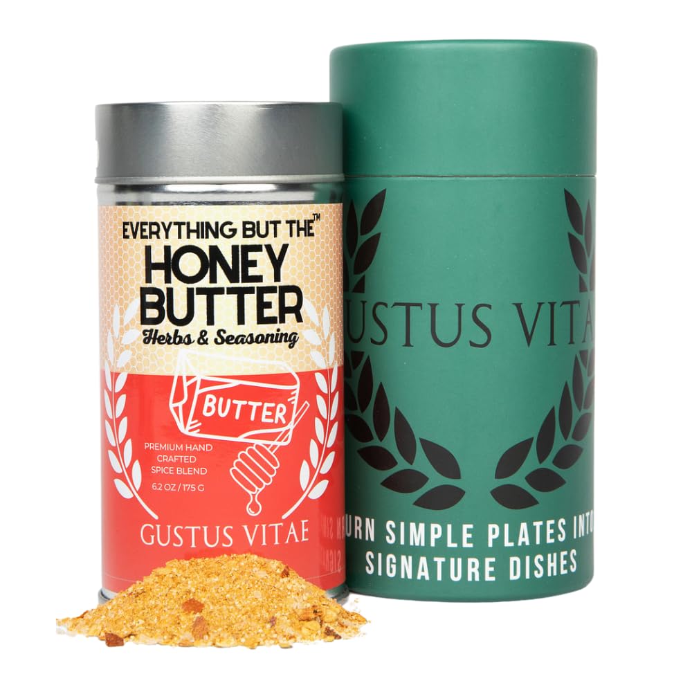 Everything But The Honey Butter Herbs & Seasoning Gourmet Seasoning, Artisanal Spice Blend | All Natural, Non Gmo | Small Batch,