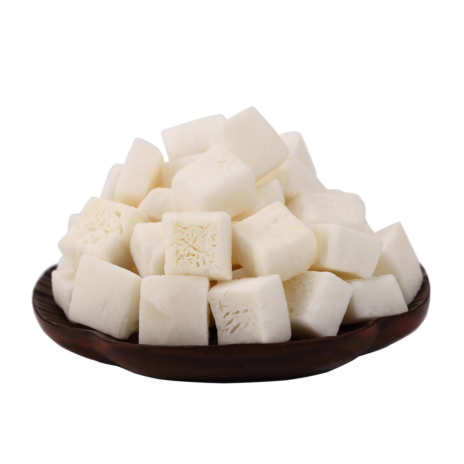 Dried Coconut Chunks Unsweetened Natural Coconut Crunchy Snacks Healthy Tropical Fruit Snack 9 OZ/255g In Resealable Bags No Art