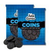 Dutch Black Licorice Coins - Pack of 2 - Firm With a Hint of Salt - 5.29 oz. Bags