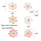 58 Pcs Edible Cherry Blossoms Butterfly Cupcake Toppers Flowers Cake Decorations Wafer Paper Flowers Cupcake Topper For Baby Sho