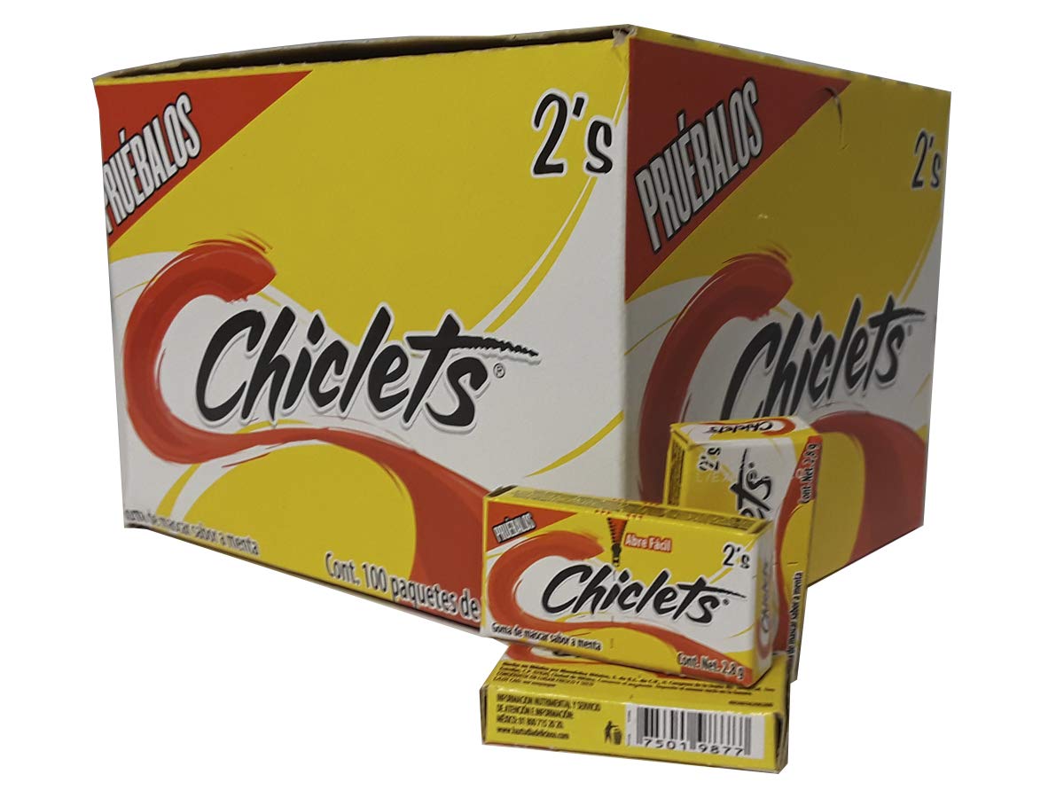 Adams Gum 100 X 2 Units - Chiclets (Pack Of 6)