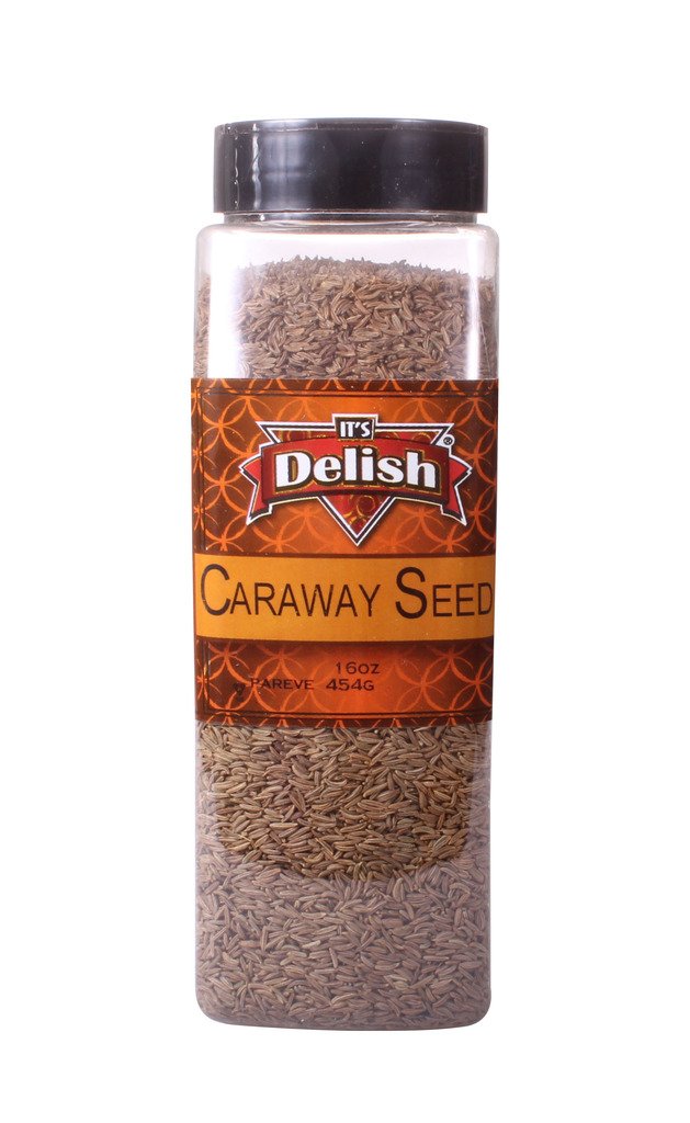 Its Delish Gourmet Caraway Seeds, Large Jar, 16 Oz