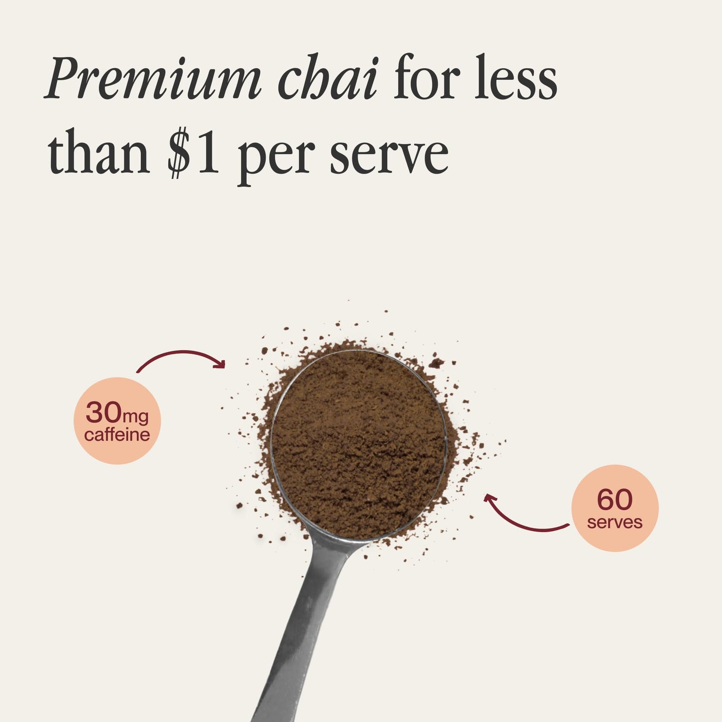 Morning Made Original Chai Latte Powder Mix | Organic Black Tea & Spice Blend  Low-Caffeine Coffee Alternative | Sweetened  Vegan  Dairy-Free  Gluten-Free | 10.6oz (60 Serves).