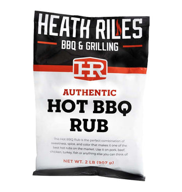 Heath Riles BBQ Rub, Hot BBQ Seasoning, Shaker Spice Mix, 2 lb Refill Bag