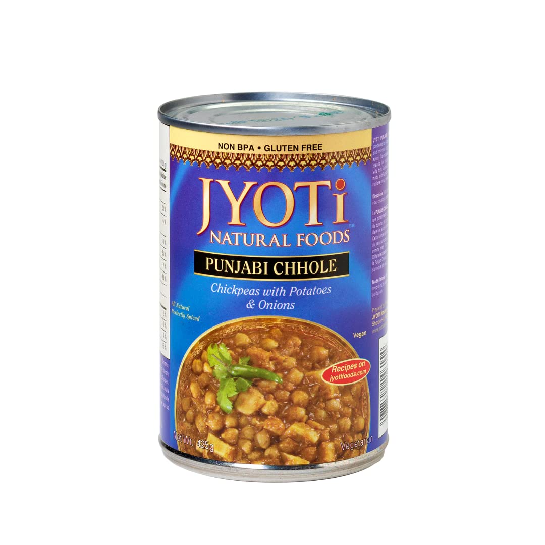 Jyoti Punjabi Chhole 12 Cans Of 15 Oz All Natural Product Of Usa Gluten Free Vegan Non Gmo Bpa Free