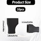 BOHUIZ Coffee Syrup Pump Tip Covers, Black Rubber Caps, 10 Pcs, Portable Pourer for Syrups, Olive Oil, and Liquor Dispenser