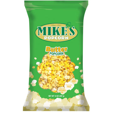 Mikes Popcorn Butter Popcorn, 14 Ounce