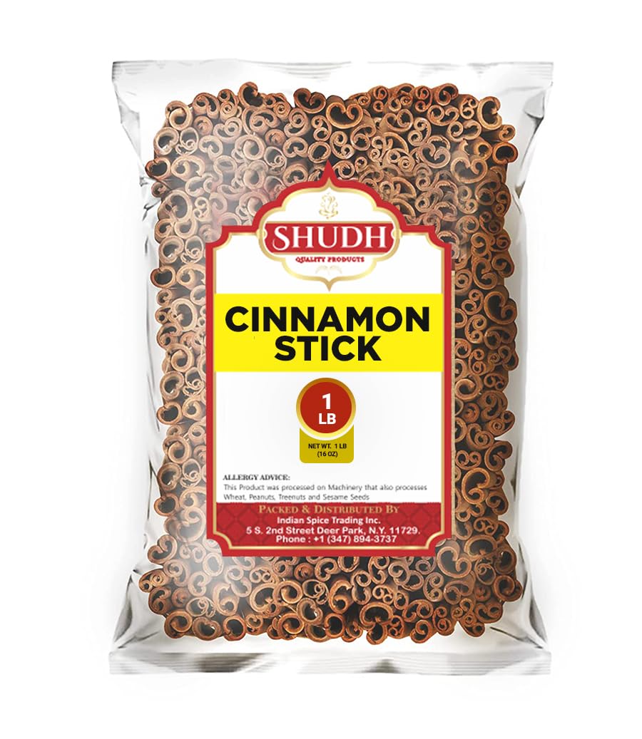 Jimidar SHUDH Cinnamon Sticks | 100% Raw Cassia Cinnamon | 1 LB | 2 3/4 Length | Ideal for Baking, Cooking & Beverages