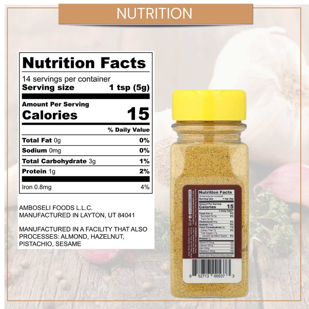 USIMPLY SEASON Vadouvan Curry Spice Blend - Vegan, Non-GMO, 6 oz, Model USS2011