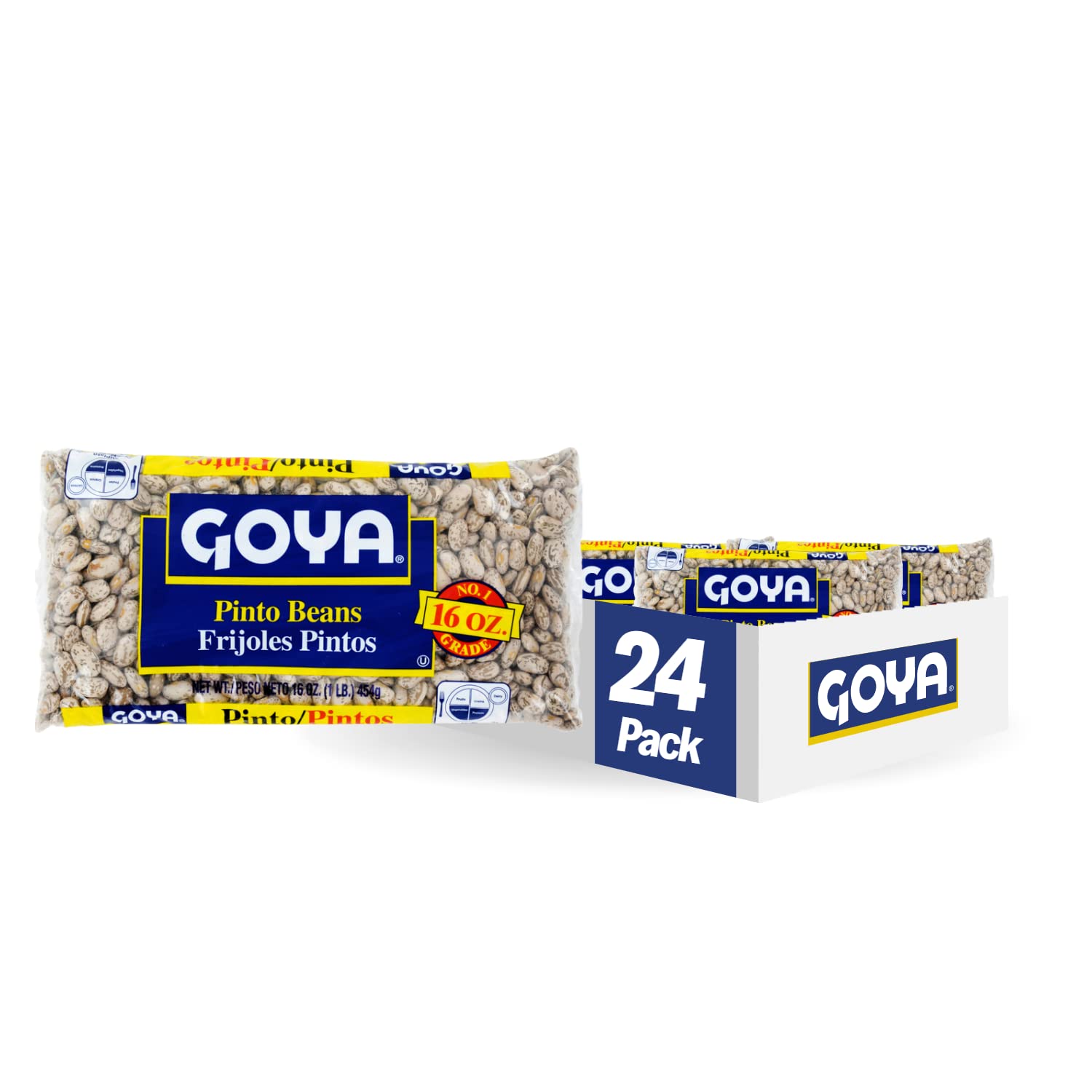 Goya Beans, Pinto, 1 Pound (Pack Of 24)