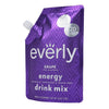 Everly Grape Energy Drink Mix - Sugar Free, Organic Caffeine, 2.5 oz Pouch, Keto Friendly, Water Flavor Enhancer, 20 Servings