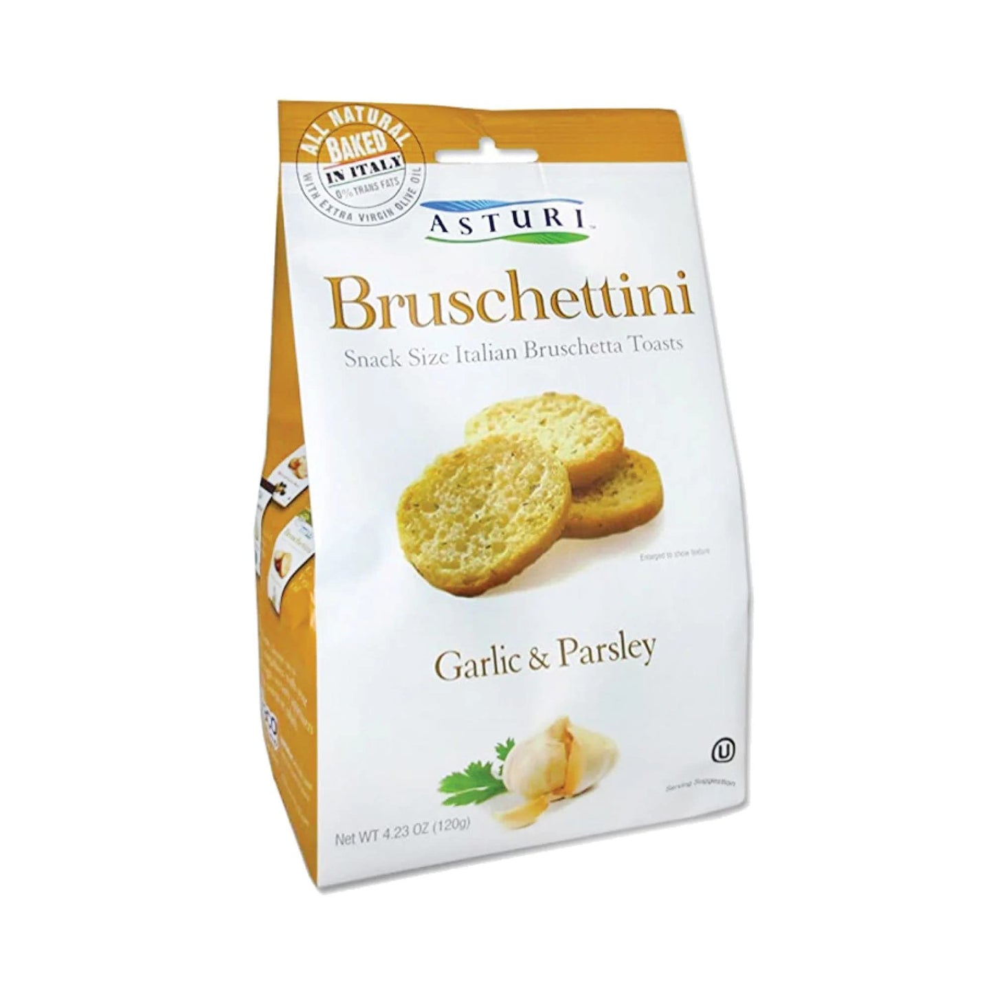 Asturi Bruschettini Garlic & Parsley, Classico Virgin Olive Oil, Rosemary & Olive Oil.