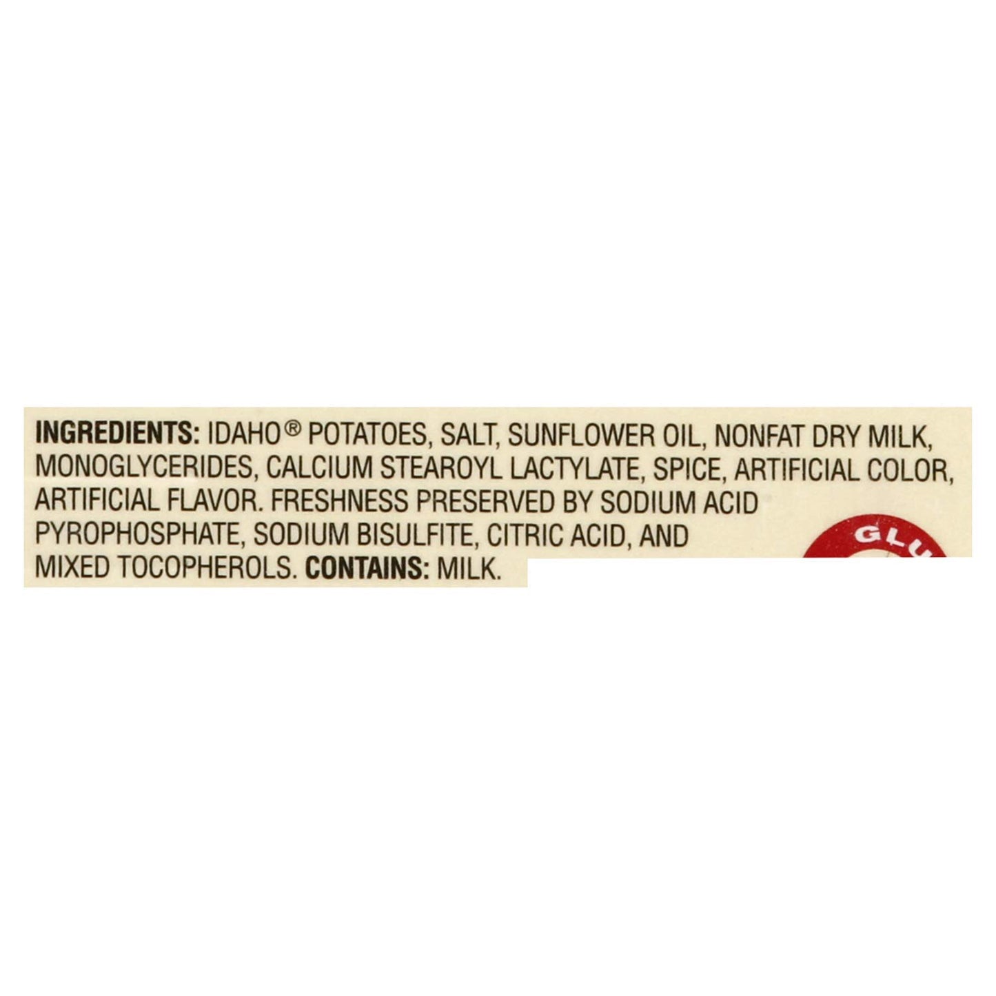Idahoan Real Premium Mashed Potatoes, Gluten-Free, 3.25 lb Carton (65 Servings), Model 314154