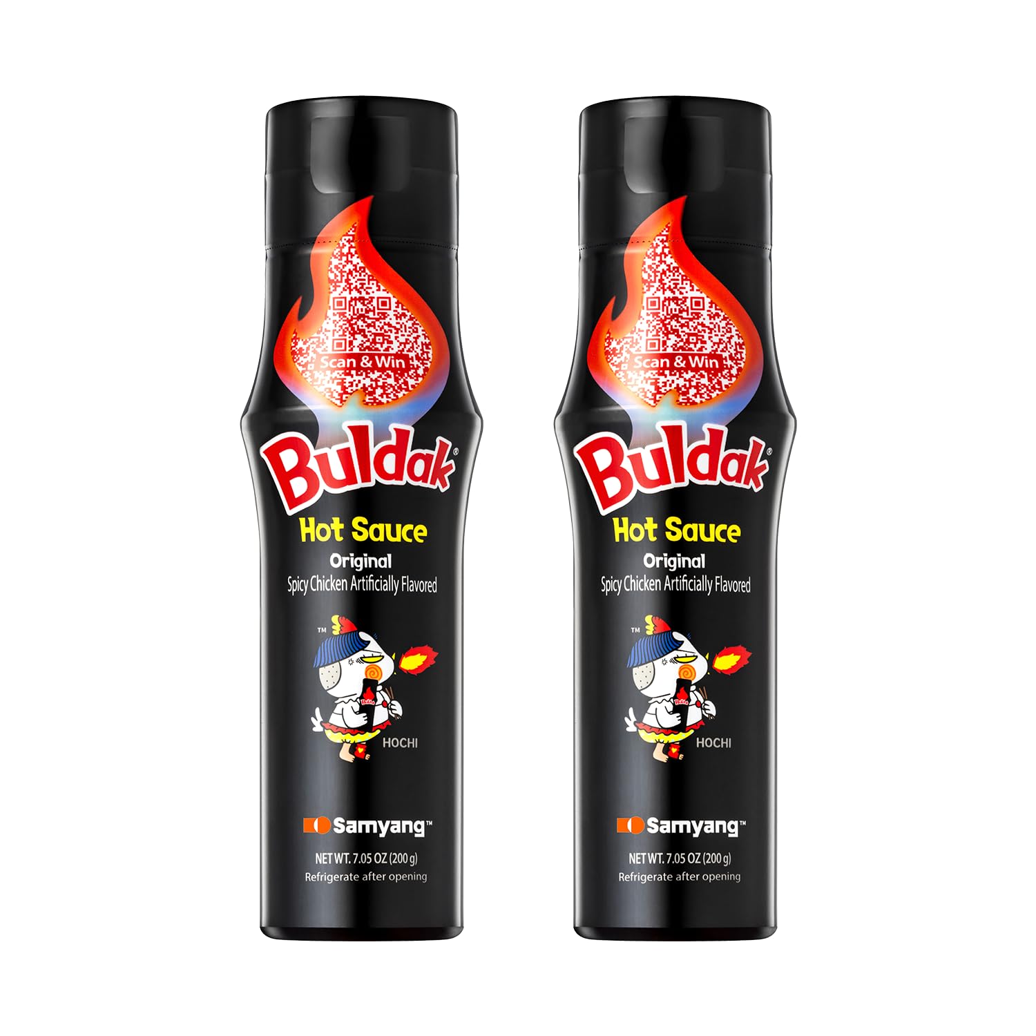 Samyang Buldak Hot Sauce - Original  Korean Spicy Hot Chicken Flavor Sauce [5.57 fl oz (200g) x 2 pack]
