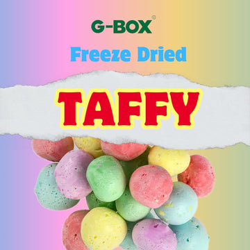 G-Box Freeze Dried Taffy| Freeze Dried Pink Cotton Candy| Tiktok Trend Items, Crunchy, Featuring Old School Candy Vibes, Perfect