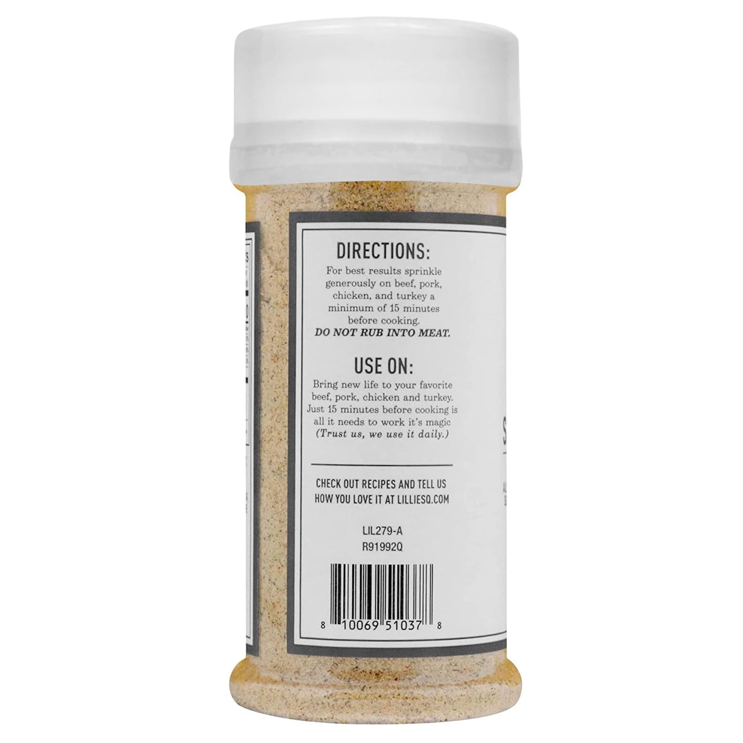 Lillies Q BBQ Rub - Salt-Based All-Purpose Seasoning for Beef, Pork, Chicken & Turkey, 7.9 oz, 2-Pack