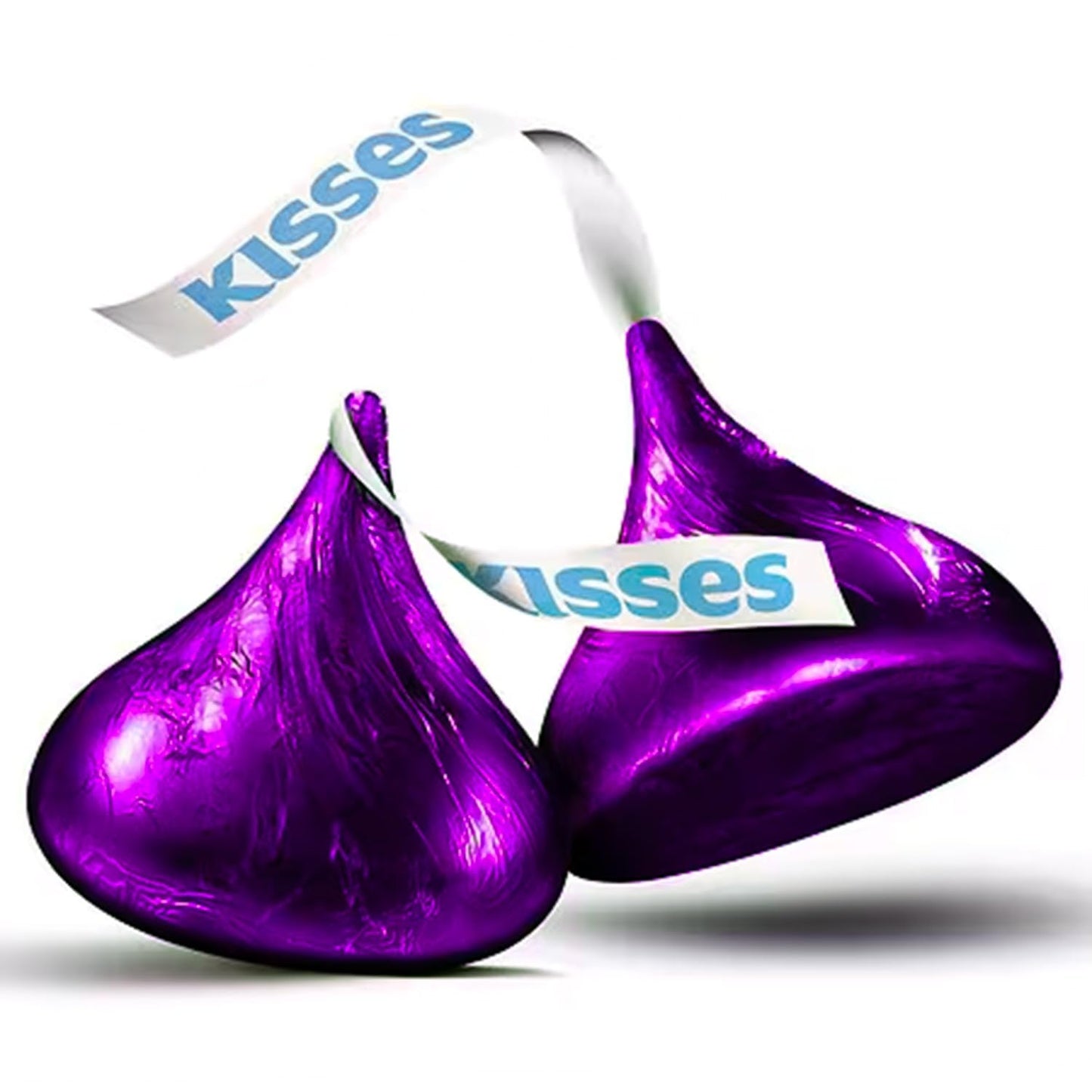 Tundras Hershey KISSES Special Dark Chocolate Candy, 5 lbs, Approx 500 Pieces, Purple Foils, Full Size