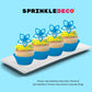 Sprinkle Deco Blue Nonpareils Mini Round Balls Confetti Sprinkles Toppings For Cake Cookie Cupcake Icecream Donut 6Oz